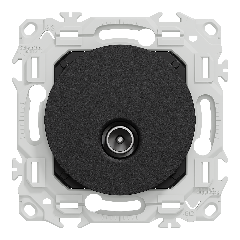 Odace prise TV simple noir